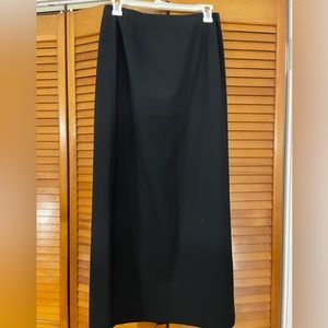 NWOT Long black wool skirt - NWOT Talbots